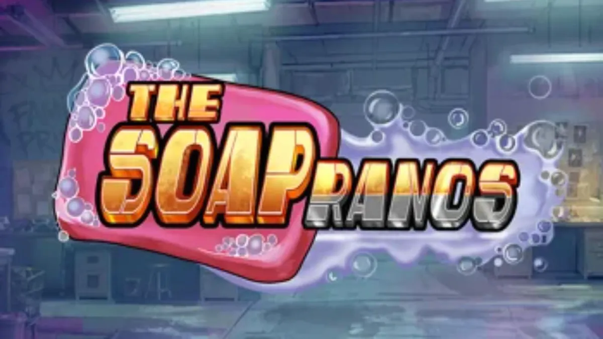Tampilan visual slot The Soapranos dengan tema mafia dan binatu